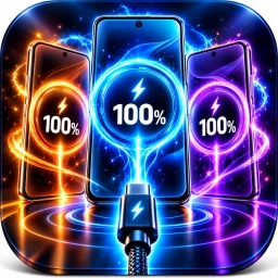 Charging Animation: 3D Battery 图标