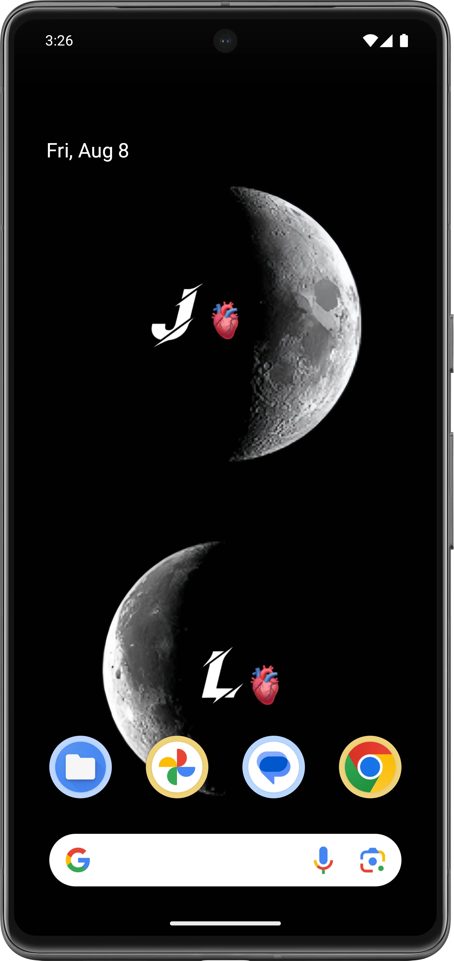 Text on Live Wallpaper screenshot